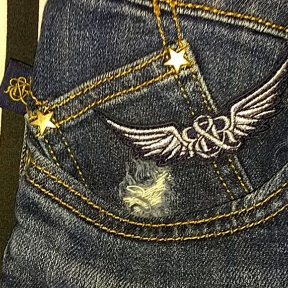 Womens ROCK & REPUBLIC Distressed Jeans Size 12 M - Picture 6 of 6